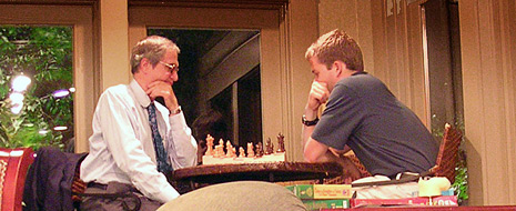 Dr. Kreeft plays chess